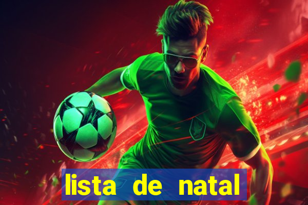 lista de natal para imprimir